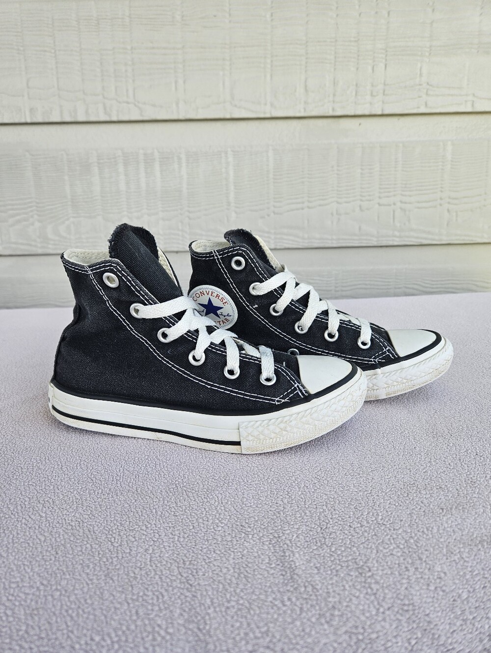 Converse CTAS High TD Black Sneaker Toddler SZ 12 Canvas Tie Skate